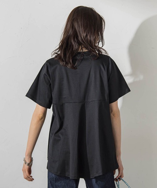 LAUTREAMONT(ロートレアモン)の「【WEB限定】≪気分で選べる!≫ジュエリーカラーカットソー(Tシャツ/カットソー・レディース・ネイビー/ピンク/イエロー/レッド/ブラック/パープル/ブルー/ホワイト/ベージュ/ブラウン/キャメル/グリーン・9号/11号)」の16枚目の写真