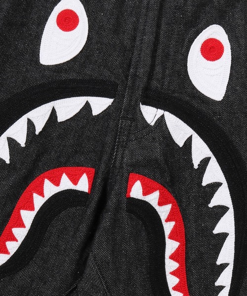 A BATHING APE（アベイシングエイプ）の「SHARK 13 OZ DENIM PANTS（デニムパンツ・メンズ・ブラック/インディゴブルー・X-LARGE/SMALL/XX-LARGE/MEDIUM/LARGE）」の6枚目の写真