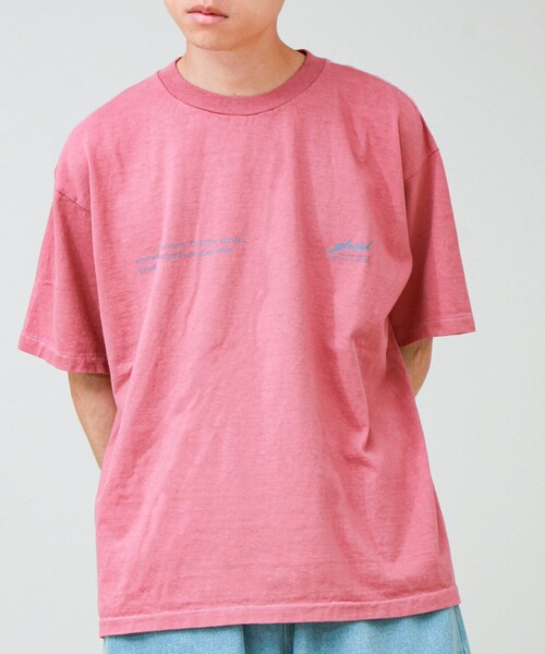 SCREEN STARS(スクリーンスターズ)の「【SCREEN STARS/スクリーンスターズ】杢ボディ染め 配色ロゴ クルーネックカラーTシャツ(Tシャツ/カットソー・メンズ・オレンジ/イエロー/サックスブルー/グリーン・M/L)」の4枚目の写真
