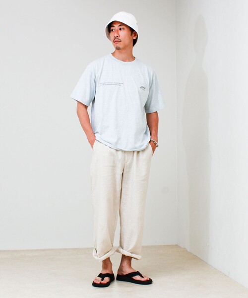SCREEN STARS(スクリーンスターズ)の「【SCREEN STARS/スクリーンスターズ】杢ボディ染め 配色ロゴ クルーネックカラーTシャツ(Tシャツ/カットソー・メンズ・オレンジ/イエロー/サックスブルー/グリーン・M/L)」の9枚目の写真