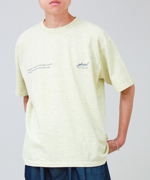 SCREEN STARS(スクリーンスターズ)の「【SCREEN STARS/スクリーンスターズ】杢ボディ染め 配色ロゴ クルーネックカラーTシャツ(Tシャツ/カットソー・メンズ・オレンジ/イエロー/サックスブルー/グリーン・M/L)」の18枚目の写真