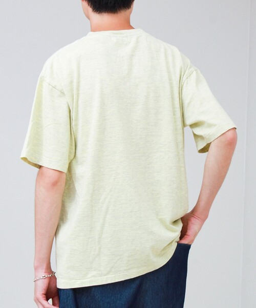 SCREEN STARS(スクリーンスターズ)の「【SCREEN STARS/スクリーンスターズ】杢ボディ染め 配色ロゴ クルーネックカラーTシャツ(Tシャツ/カットソー・メンズ・オレンジ/イエロー/サックスブルー/グリーン・M/L)」の20枚目の写真