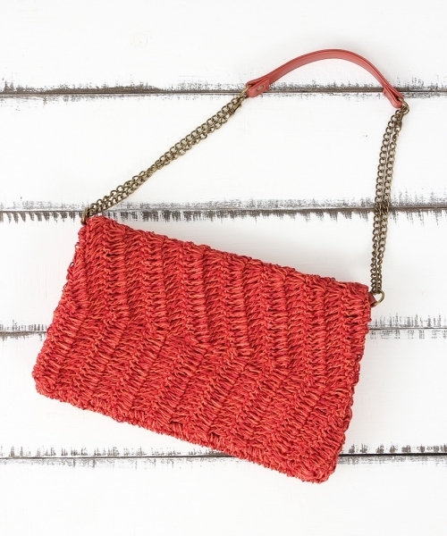 LEPSIM（レプシィム）の「ペーパークリテクラッチショルダーバッグ　711845（ショルダーバッグ・レディース・レッド/ブラック/ベージュ・ONE SIZE）」の14枚目の写真