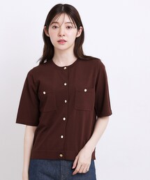 【UV・洗濯機◎】上品コットン混カーディガン