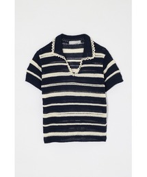 CROCHET LIKE POLO トップス
