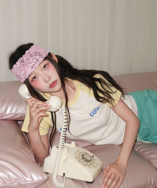KIKOZY(キコジ)の「ソーキュートラグランTシャツイエロー(Tシャツ/カットソー・レディース・イエロー・FREE)」の7枚目の写真
