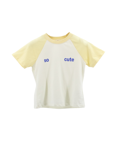KIKOZY(キコジ)の「ソーキュートラグランTシャツイエロー(Tシャツ/カットソー・レディース・イエロー・FREE)」の9枚目の写真