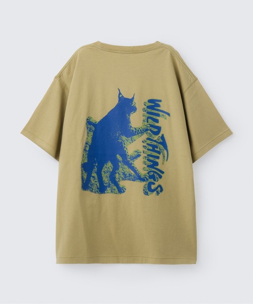 WILD THINGS(ワイルドシングス)の「ワイルドキャット S/S Tシャツ|WILD CAT S/S TEE(Tシャツ/カットソー・メンズ・ブルー系その他/チャコールグレー/ベージュ系その他/イエロー系その他/ホワイト・S/M/L/XL)」の5枚目の写真