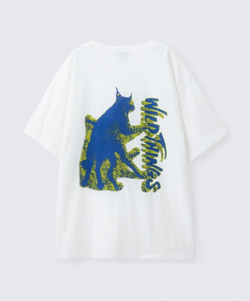 WILD THINGS(ワイルドシングス)の「ワイルドキャット S/S Tシャツ|WILD CAT S/S TEE(Tシャツ/カットソー・メンズ・ブルー系その他/チャコールグレー/ベージュ系その他/イエロー系その他/ホワイト・S/M/L/XL)」の2枚目の写真