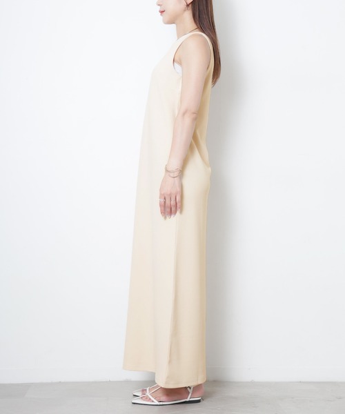 Riberry(リベリー)の「マットポンチアメスリワンピース(ワンピース・レディース・ブラック/ベージュ/ブラウン/ホワイト系・FREE)」の17枚目の写真
