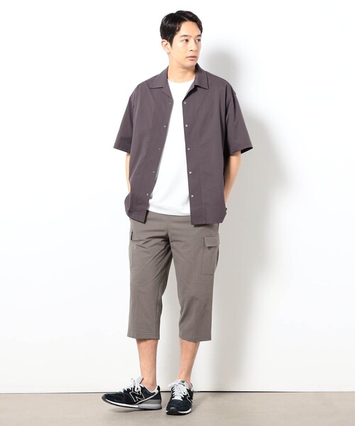 Grand PARK(グランドパーク)の「メッシュ7分丈イージーカーゴパンツ(その他パンツ・メンズ・カーキ/ブラック/ネイビー・L/M)」の4枚目の写真