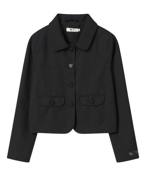 ROGIN N ROSIE(ロギンエンロージー)の「Heart Button Point Blazer Jacket Black(テーラードジャケット・レディース・その他・FREE)」の5枚目の写真
