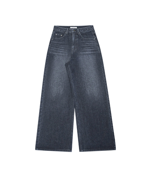 MIRECO（ミレコ）の「STITCH LINE WIDE DENIM PT DARK NAVY（デニムパンツ・レディース・その他・1/2/3）」の4枚目の写真