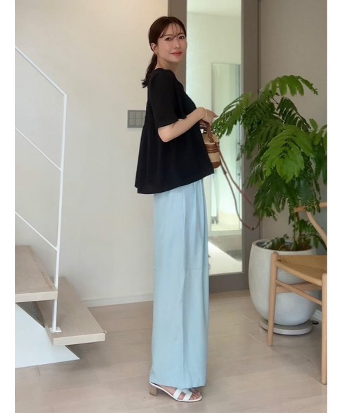 fifth(フィフス)の「【shieセレクト】シアーシャーリングVネックブラウス(シャツ/ブラウス・レディース・ホワイト/ブラック・M)」の16枚目の写真