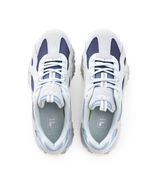 FILA(フィラ)の「FILA ECHAPPE MS GD / フィラエシャッペエムエスジーディー(スニーカー・レディース・ブルー・23.0cm/23.5cm/24.0cm/24.5cm/25.0cm/25.5cm)」の2枚目の写真