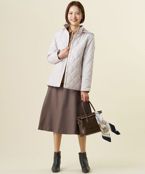 J.PRESS Ladies(J.プレス レディス)の「【WEB限定】シャツジャージー カットソー(Tシャツ/カットソー・レディース・黄土色系/オールドローズ系/スカイブルー系・SMALL)」の9枚目の写真