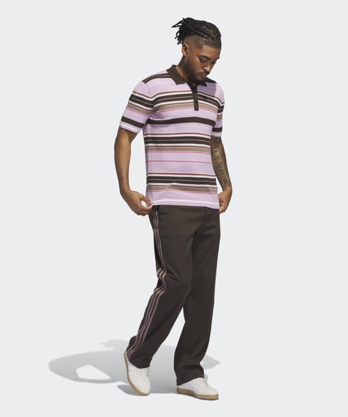 adidas（アディダス）の「オリジナルスゴルフ Originals ニット ポロ【adidas Golf/アディダスゴルフ】（ポロシャツ・メンズ・ピンク・XX-LARGE/LARGE/MEDIUM/X-LARGE/SMALL）」の3枚目の写真