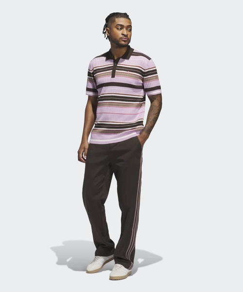 adidas（アディダス）の「オリジナルスゴルフ Originals ニット ポロ【adidas Golf/アディダスゴルフ】（ポロシャツ・メンズ・ピンク・XX-LARGE/LARGE/MEDIUM/X-LARGE/SMALL）」の4枚目の写真