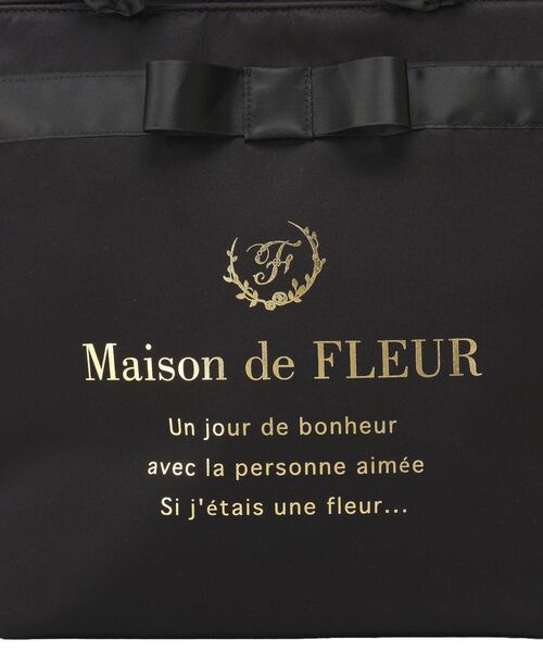 Maison de FLEUR(メゾンドフルール)の「ブランドロゴフリルハンドルトートMバッグ(トートバッグ・レディース・ピンク系その他2/ピンク/ブラック・FREE)」の16枚目の写真