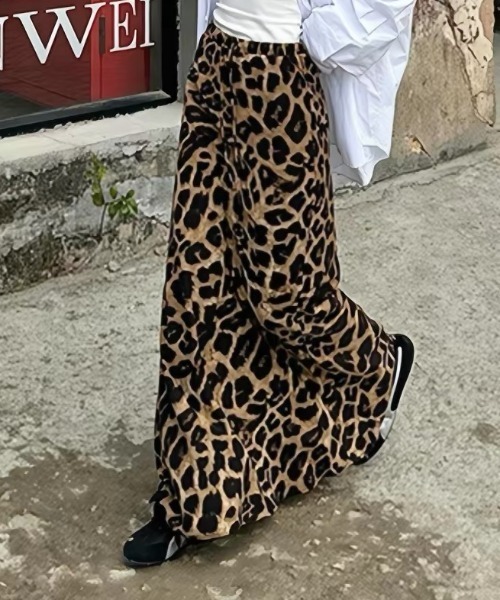 Vipoa(ヴィポア)の「Leopard slim drape skirt(スカート・レディース・ブラウン/グレー・FREE)」の19枚目の写真