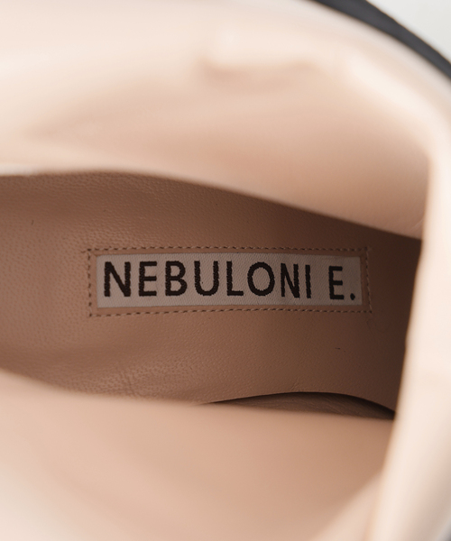 NEBULONI E(ネブローニ)の「NEBULONI.E ネブローニ Back Zip Boots H;5cm Camo 7720C AGU(ブーツ・レディース・ブラック・39/38/37/36)」の11枚目の写真