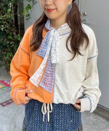 【HELLO.SANFRANCISCO】2WAY配色リボンスウェット