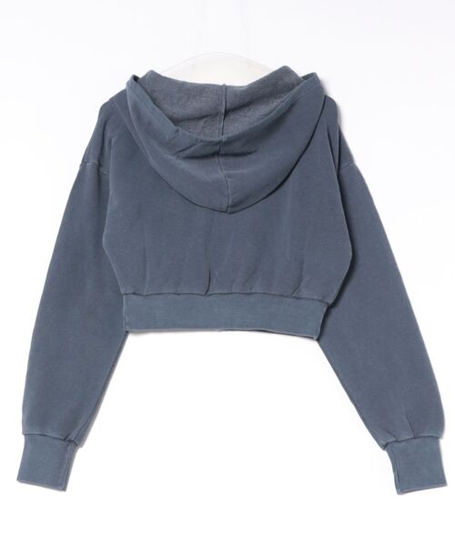ROXY（ロキシー）の「ROXY SALT FADE ZIP パッチロゴ ジップフーディ スウェットパーカー 【2026年秋冬モデル】/ロキシーショート丈フーディー（パーカー・レディース・グレー/ネイビー/グリーン・MEDIUM/SMALL/LARGE）」の4枚目の写真