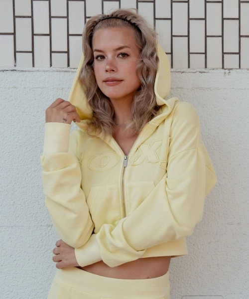 ROXY（ロキシー）の「ROXY SALT FADE ZIP パッチロゴ ジップフーディ スウェットパーカー 【2026年秋冬モデル】/ロキシーショート丈フーディー（パーカー・レディース・グレー/ネイビー/グリーン・MEDIUM/SMALL/LARGE）」の15枚目の写真
