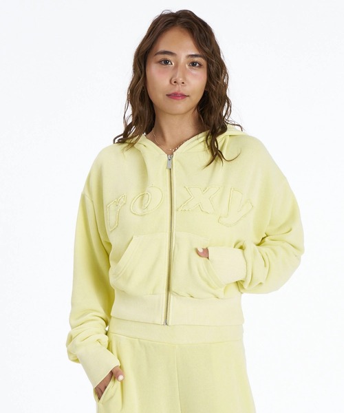 ROXY（ロキシー）の「ROXY SALT FADE ZIP パッチロゴ ジップフーディ スウェットパーカー 【2026年秋冬モデル】/ロキシーショート丈フーディー（パーカー・レディース・グレー/ネイビー/グリーン・MEDIUM/SMALL/LARGE）」の18枚目の写真