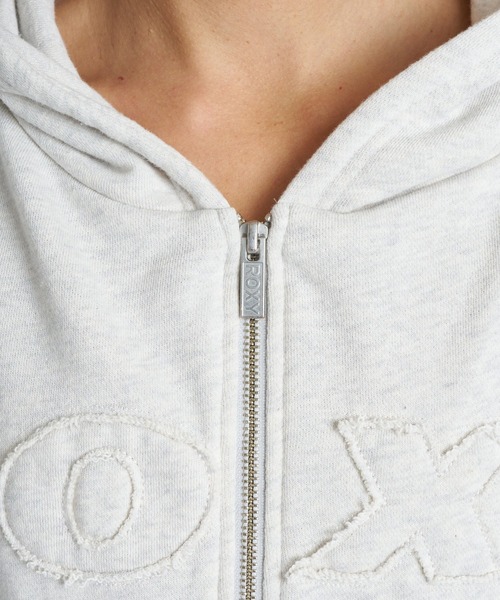 ROXY（ロキシー）の「ROXY SALT FADE ZIP パッチロゴ ジップフーディ スウェットパーカー 【2026年秋冬モデル】/ロキシーショート丈フーディー（パーカー・レディース・グレー/ネイビー/グリーン・MEDIUM/SMALL/LARGE）」の11枚目の写真