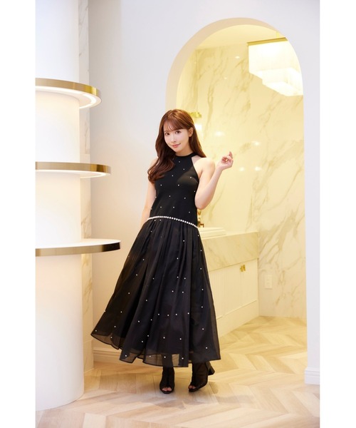 MISTREASS(ミストレアス)の「Pearl Trim American Sleeve Knit Top(ニット/セーター・レディース・ブラック・FREE)」の5枚目の写真