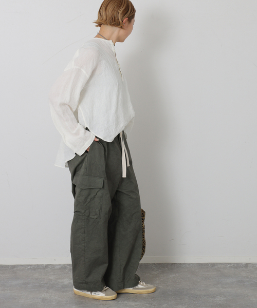 JOURNAL STANDARD LUXE(ジャーナルスタンダード ラックス)の「コウミツドツイル スティックパンツ(その他パンツ・レディース・ホワイト/カーキ・FREE)」の16枚目の写真