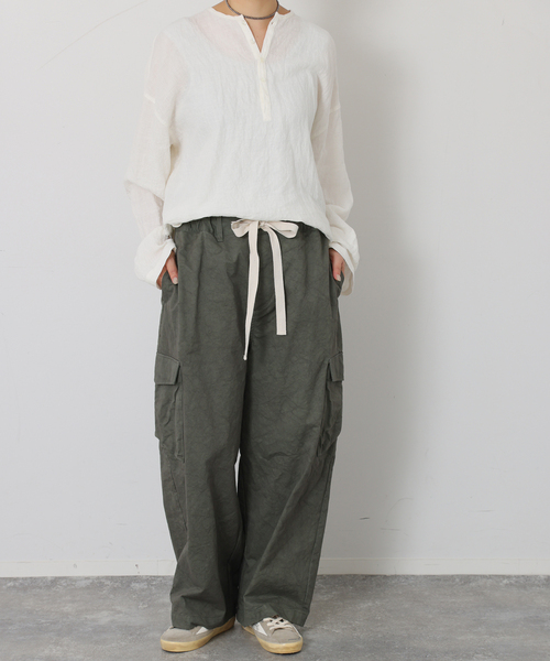 JOURNAL STANDARD LUXE(ジャーナルスタンダード ラックス)の「コウミツドツイル スティックパンツ(その他パンツ・レディース・ホワイト/カーキ・FREE)」の17枚目の写真