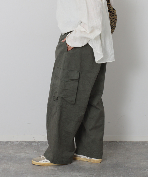 JOURNAL STANDARD LUXE(ジャーナルスタンダード ラックス)の「コウミツドツイル スティックパンツ(その他パンツ・レディース・ホワイト/カーキ・FREE)」の18枚目の写真