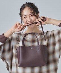 【軽量/2WAY】ふわっと軽いボックストートバッグ