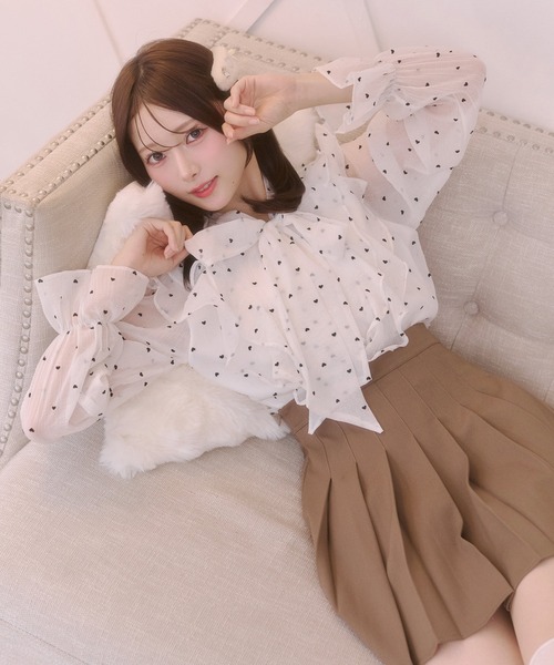 Rmine(アールマイン)の「ハイウエストプリーツミニスカート(スカート・レディース・ブラウン/グレー/ブラック・SMALL/MEDIUM)」の13枚目の写真