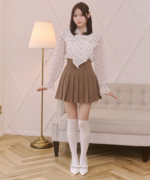 Rmine(アールマイン)の「ハイウエストプリーツミニスカート(スカート・レディース・ブラウン/グレー/ブラック・SMALL/MEDIUM)」の17枚目の写真
