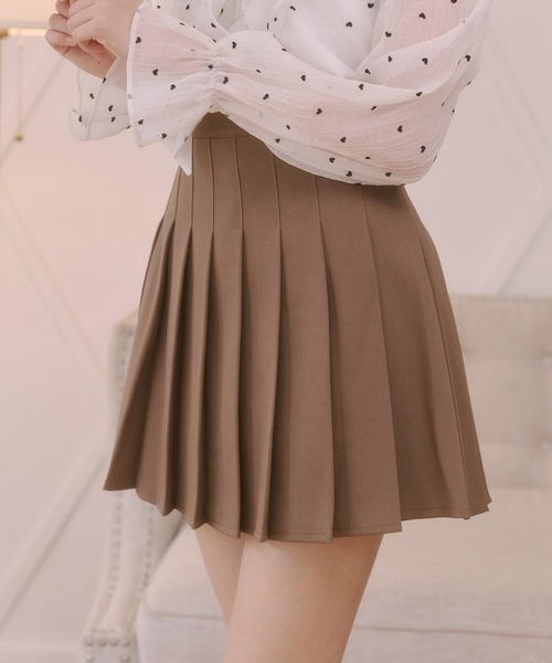 Rmine(アールマイン)の「ハイウエストプリーツミニスカート(スカート・レディース・ブラウン/グレー/ブラック・SMALL/MEDIUM)」の15枚目の写真