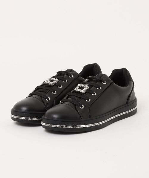 Bridget Birkin（ブリジットバーキン）の「【Bridget Birkin】ジュエルソールラメスニーカー(565020)（スニーカー・レディース・ブラック/ベージュ系その他/グレー系その他/アイボリー・24.5/23.5/22.5/24/23）」の2枚目の写真