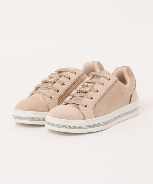 Bridget Birkin（ブリジットバーキン）の「【Bridget Birkin】ジュエルソールラメスニーカー(565020)（スニーカー・レディース・ブラック/ベージュ系その他/グレー系その他/アイボリー・24.5/23.5/22.5/24/23）」の6枚目の写真