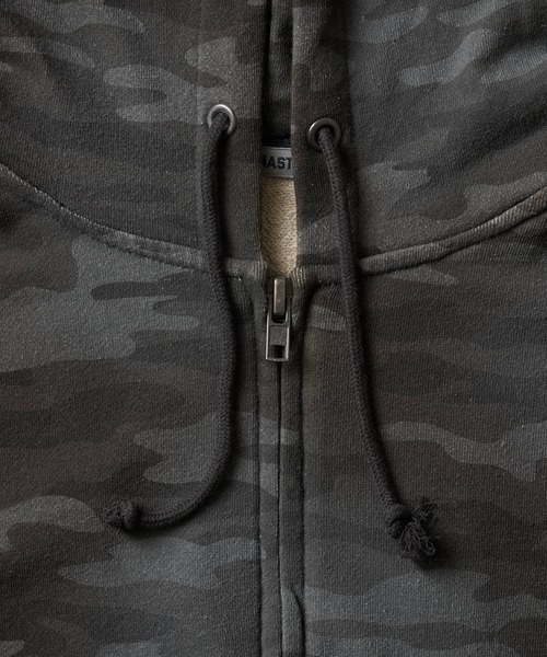 ADAMASTE(アダマスト)の「Double Zip-Up Short Hoodie Camo - 迷彩ダブルショートフーディー【短丈】(パーカー・メンズ・グレー系カモフラージュ/グリーン系カモフラージュ・SMALL/MEDIUM/LARGE)」の13枚目の写真
