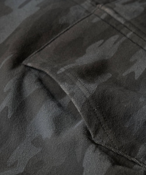 ADAMASTE(アダマスト)の「Double Zip-Up Short Hoodie Camo - 迷彩ダブルショートフーディー【短丈】(パーカー・メンズ・グレー系カモフラージュ/グリーン系カモフラージュ・SMALL/MEDIUM/LARGE)」の16枚目の写真