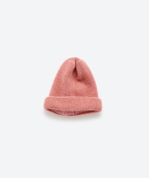 KIJIMA TAKAYUKI(キジマ タカユキ)の「MOHAIR BLEND LONG BEANIE(ニットキャップ/ビーニー・レディース・ブラック/ブラウン/グレー系その他/ピンク・FREE)」の4枚目の写真