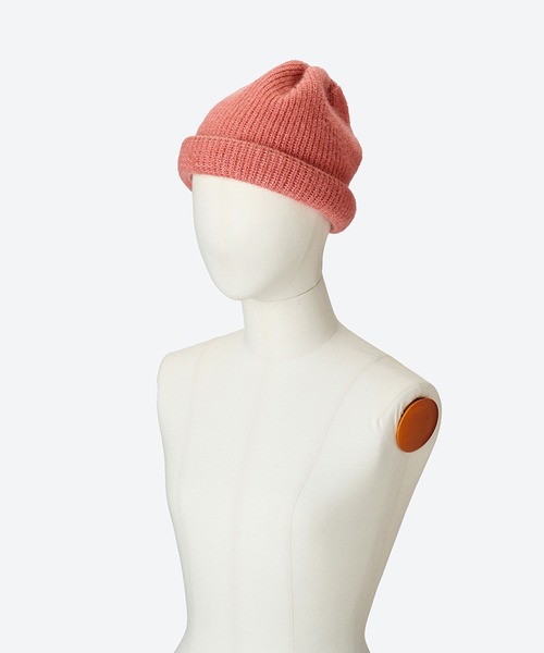 KIJIMA TAKAYUKI(キジマ タカユキ)の「MOHAIR BLEND LONG BEANIE(ニットキャップ/ビーニー・レディース・ブラック/ブラウン/グレー系その他/ピンク・FREE)」の5枚目の写真