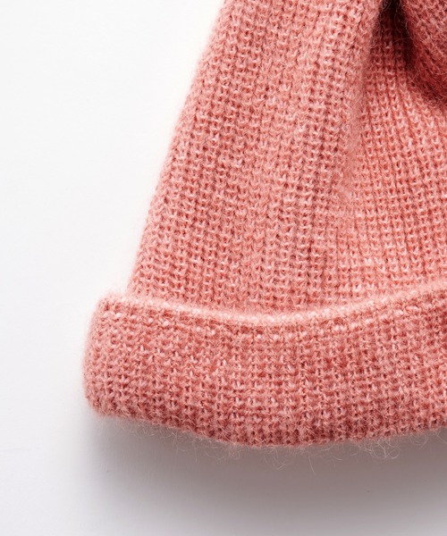 KIJIMA TAKAYUKI(キジマ タカユキ)の「MOHAIR BLEND LONG BEANIE(ニットキャップ/ビーニー・レディース・ブラック/ブラウン/グレー系その他/ピンク・FREE)」の7枚目の写真