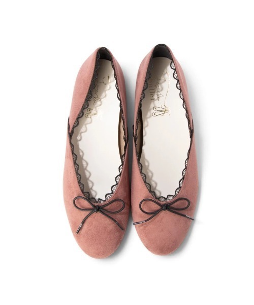 Launa lea(ラウナレア)の「【26秋冬】レースパイピングリボンバレエシューズ(B1616,B1616A,B1616C)(バレエシューズ・レディース・ピンク/アニマル/ダークブラウン/ブラック系その他/レオパード・23.5cm/23.0cm/22.0cm/22.5cm/24.5cm/24.0cm/25.0cm)」の22枚目の写真