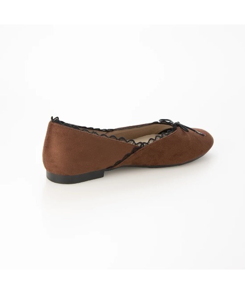 Launa lea(ラウナレア)の「【26秋冬】レースパイピングリボンバレエシューズ(B1616,B1616A,B1616C)(バレエシューズ・レディース・ピンク/アニマル/ダークブラウン/ブラック系その他/レオパード・23.5cm/23.0cm/22.0cm/22.5cm/24.5cm/24.0cm/25.0cm)」の19枚目の写真