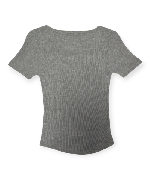 BORN SLIPPY(ボーンスリッピー)の「Crystal Star Square Neck Tee (Gray)(Tシャツ/カットソー・レディース・その他・FREE)」の2枚目の写真
