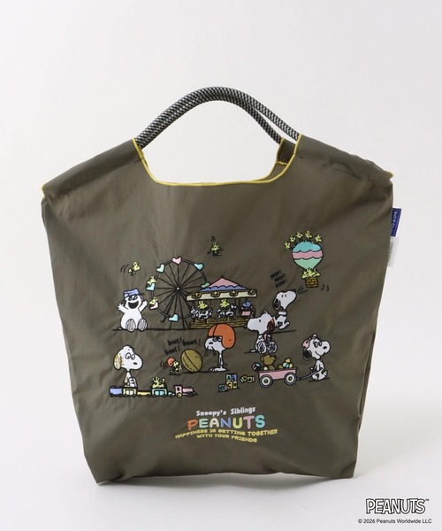 Three Four Time(スリーフォータイム)の「<一部店舗・WEBにて販売>【Ball&Chain×PEANUTS】SNOOPYS SIBLINGS M(トートバッグ・レディース・チャコールグレー/アイボリー・FREE)」の2枚目の写真