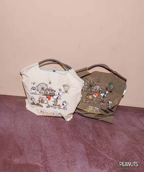 Three Four Time(スリーフォータイム)の「<一部店舗・WEBにて販売>【Ball&Chain×PEANUTS】SNOOPYS SIBLINGS M(トートバッグ・レディース・チャコールグレー/アイボリー・FREE)」の19枚目の写真